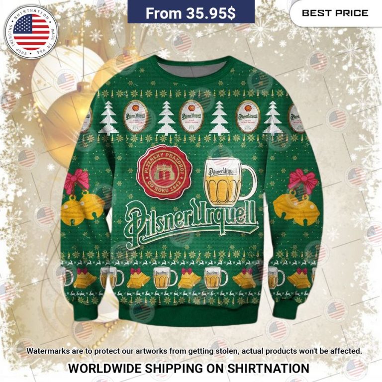 Pilsner Urquell Christmas Sweater You look fresh in nature