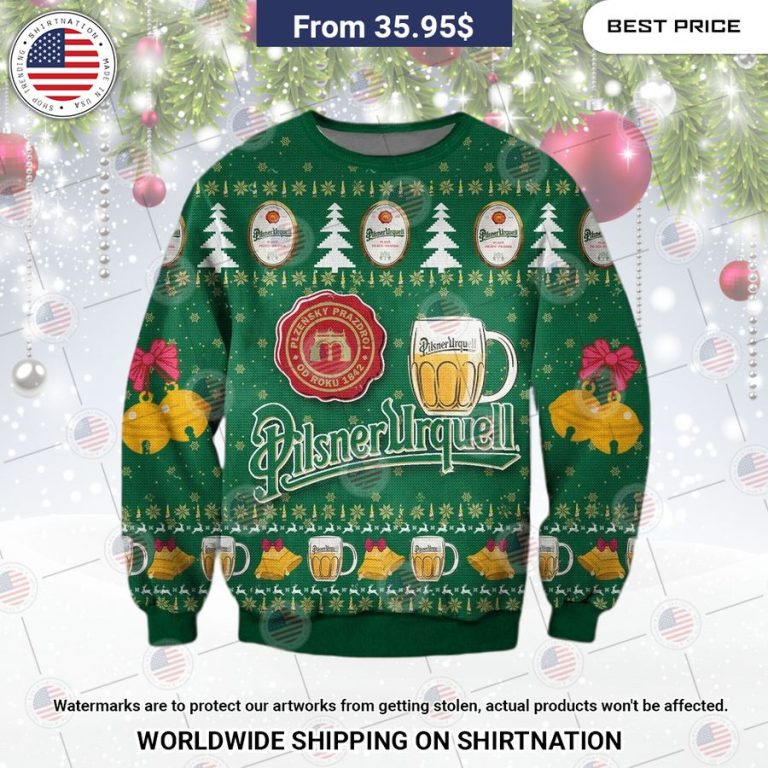 Pilsner Urquell Christmas Sweater Nice bread, I like it