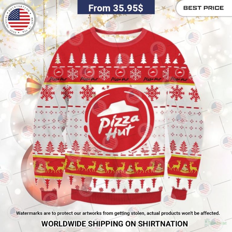 Pizza Hut Christmas Sweater You look insane in the picture, dare I say