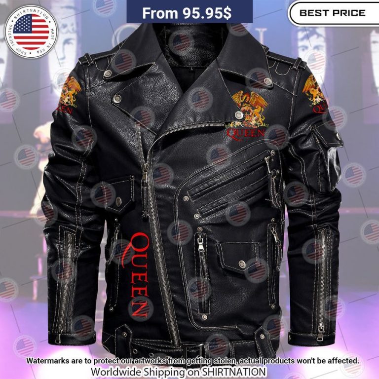 Queen Belt Solid Zip Locomotive Leather Jacket Eye soothing picture dear