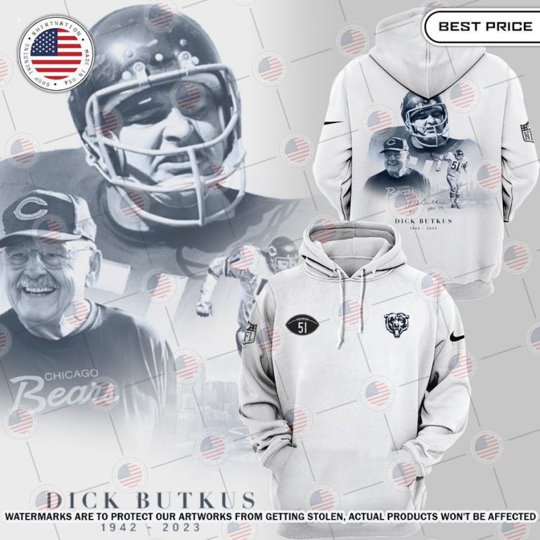 r i p dick butkus chicago bears hoodie 1