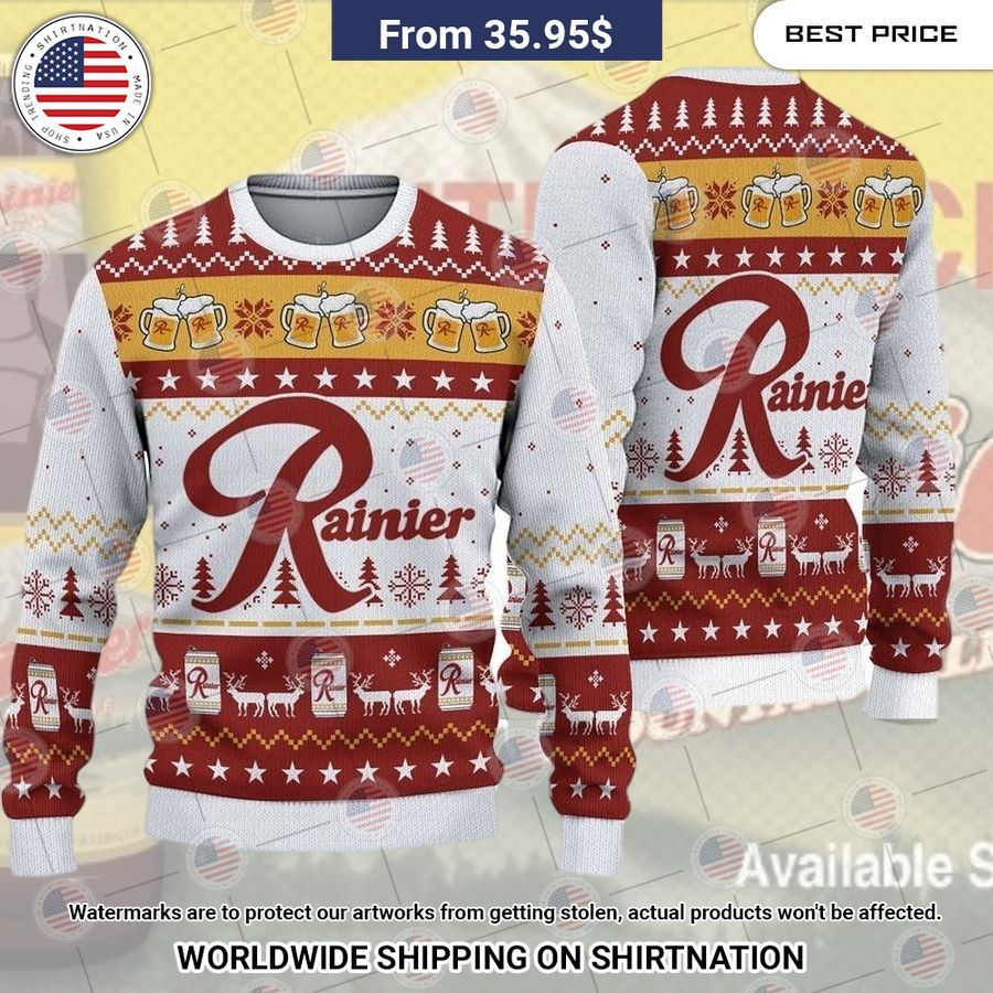 Rainier Beer Christmas Sweater Have you joined a gymnasium?