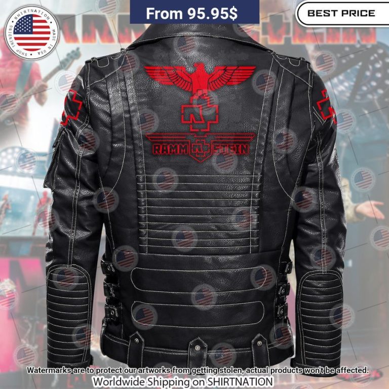 Rammstein Belt Solid Zip Locomotive Leather Jacket Best couple on earth