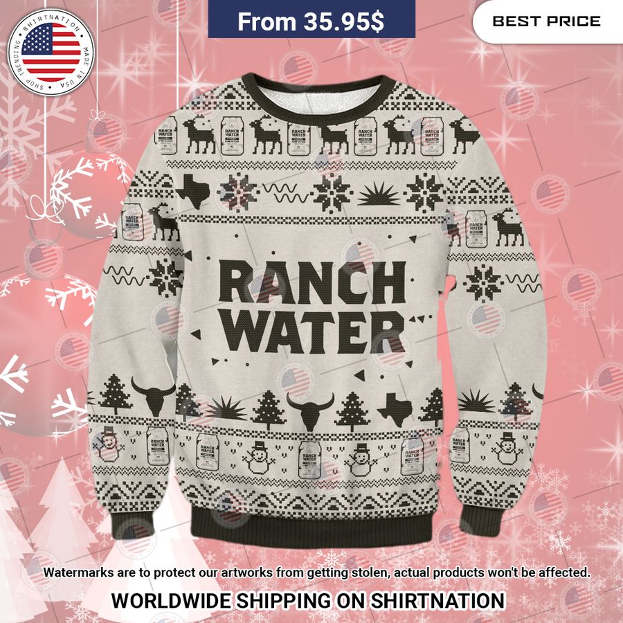 Ranch Water Seltzer Christmas Sweater How did you learn to click so well