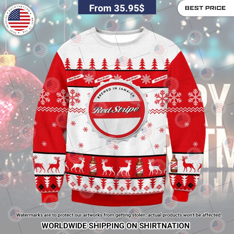 Red Stripe Beer Christmas Sweater Which place is this bro?