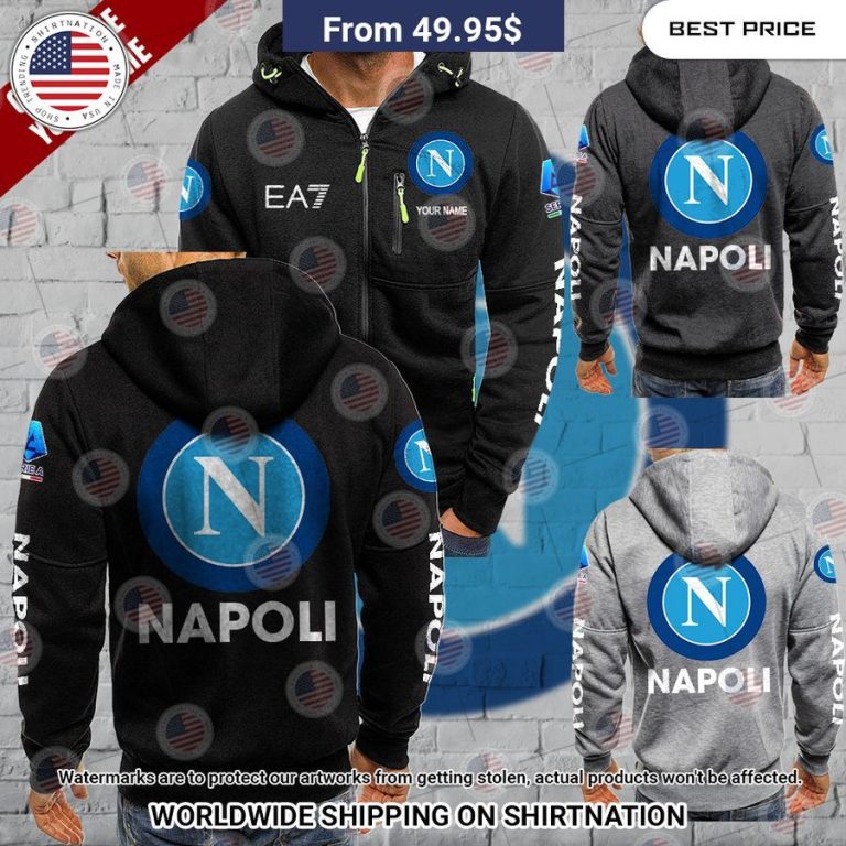 S.S.C. Napoli Custom Chest Pocket Hoodie Nice shot bro