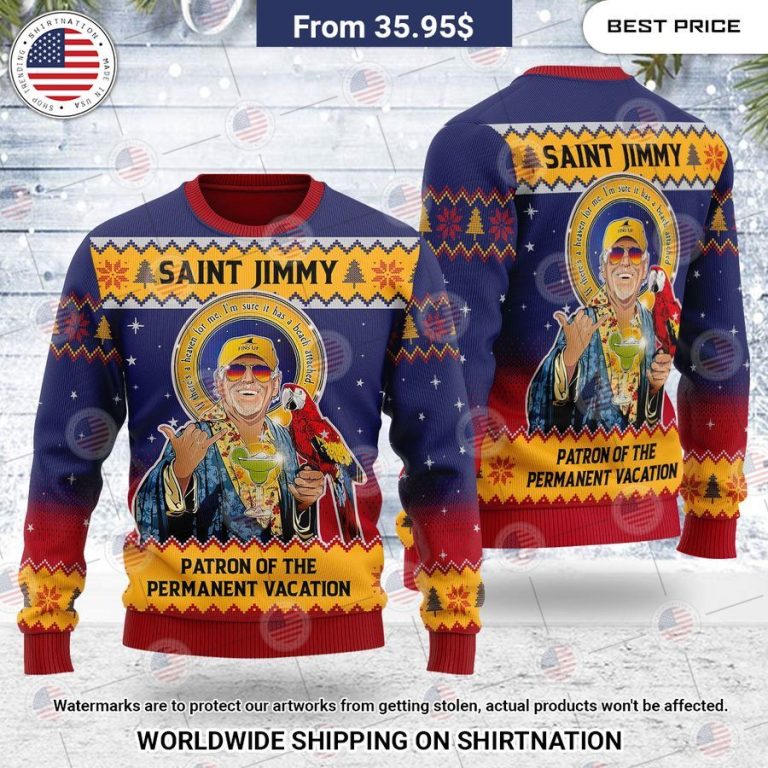 Saint Jimmy The Patron of the Permanent Vacation Sweater Elegant picture.