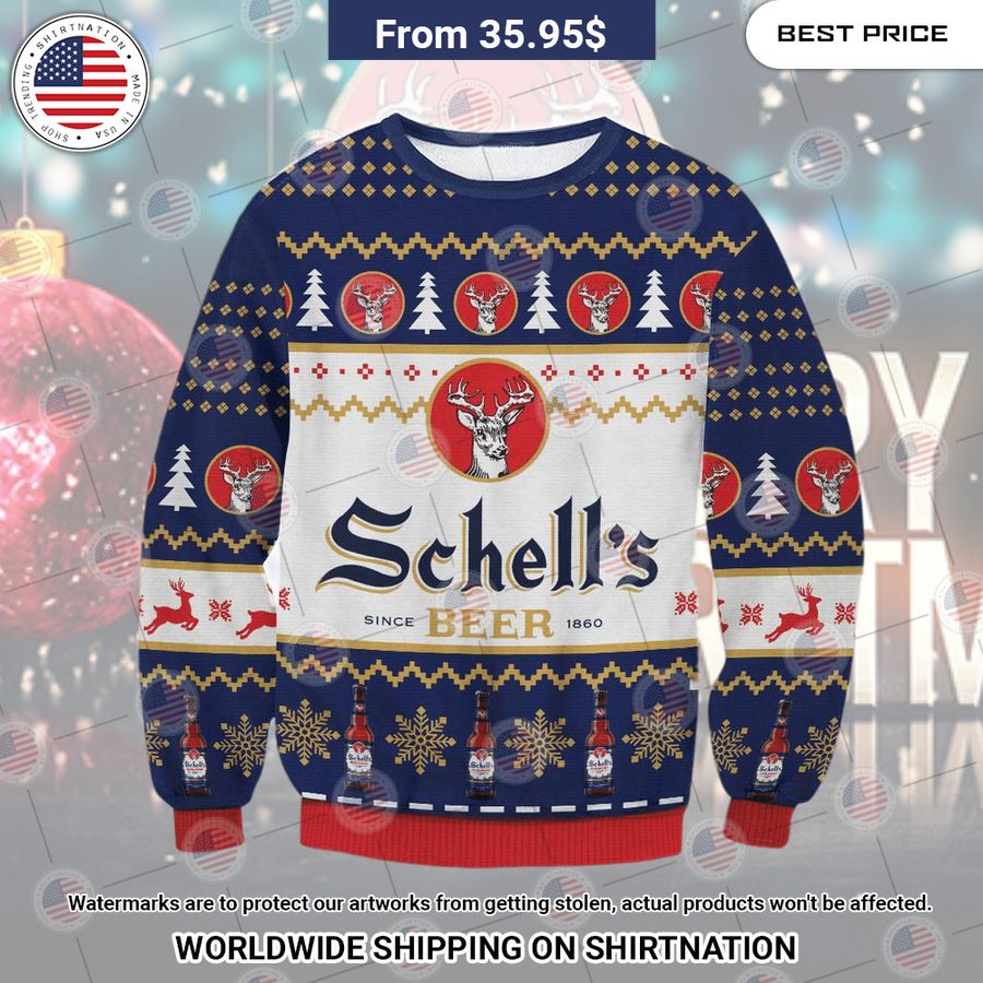 Schell's Beer Christmas Sweater Rocking picture