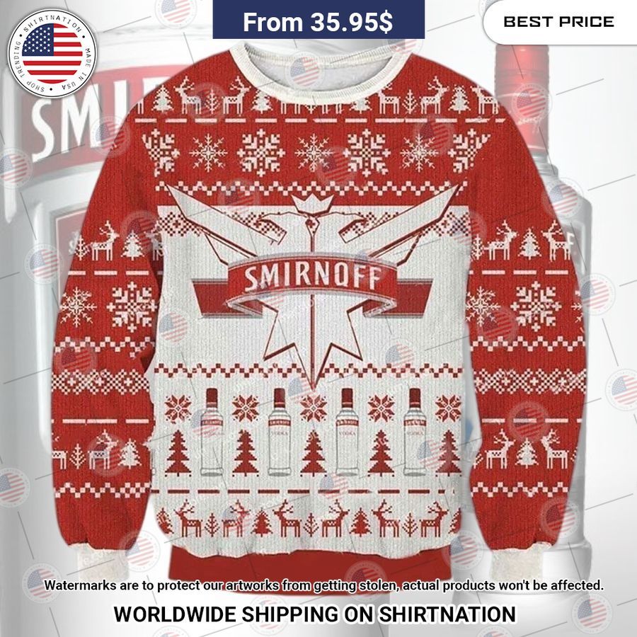 Smirnoff Beer Christmas Sweater Is this your new friend?