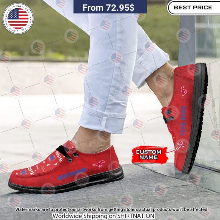 SMU Mustangs Custom Hey Dude Shoes Wow! What a picture you click