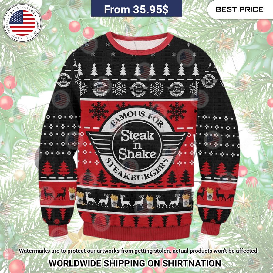 Steak N Shake Christmas Sweater You always inspire by your look bro