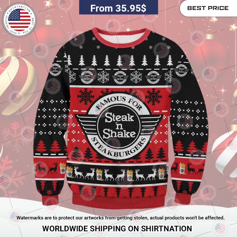 Steak N Shake Christmas Sweater You guys complement each other