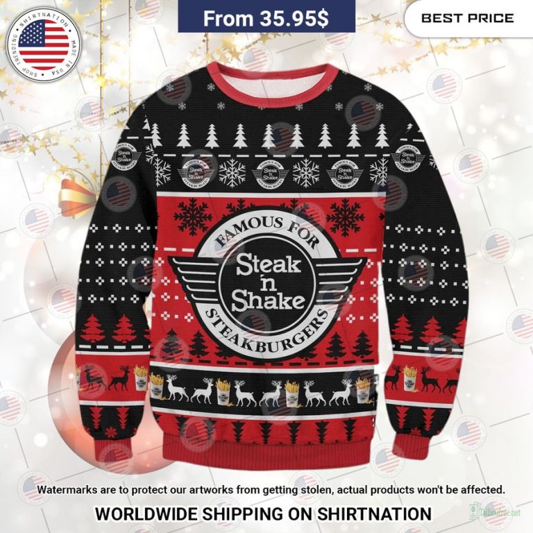 Steak N Shake Christmas Sweater My friend and partner