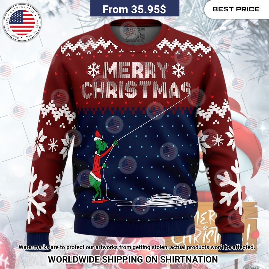 Stealing Christmas Dr. Seuss Grinch Christmas Sweater Natural and awesome