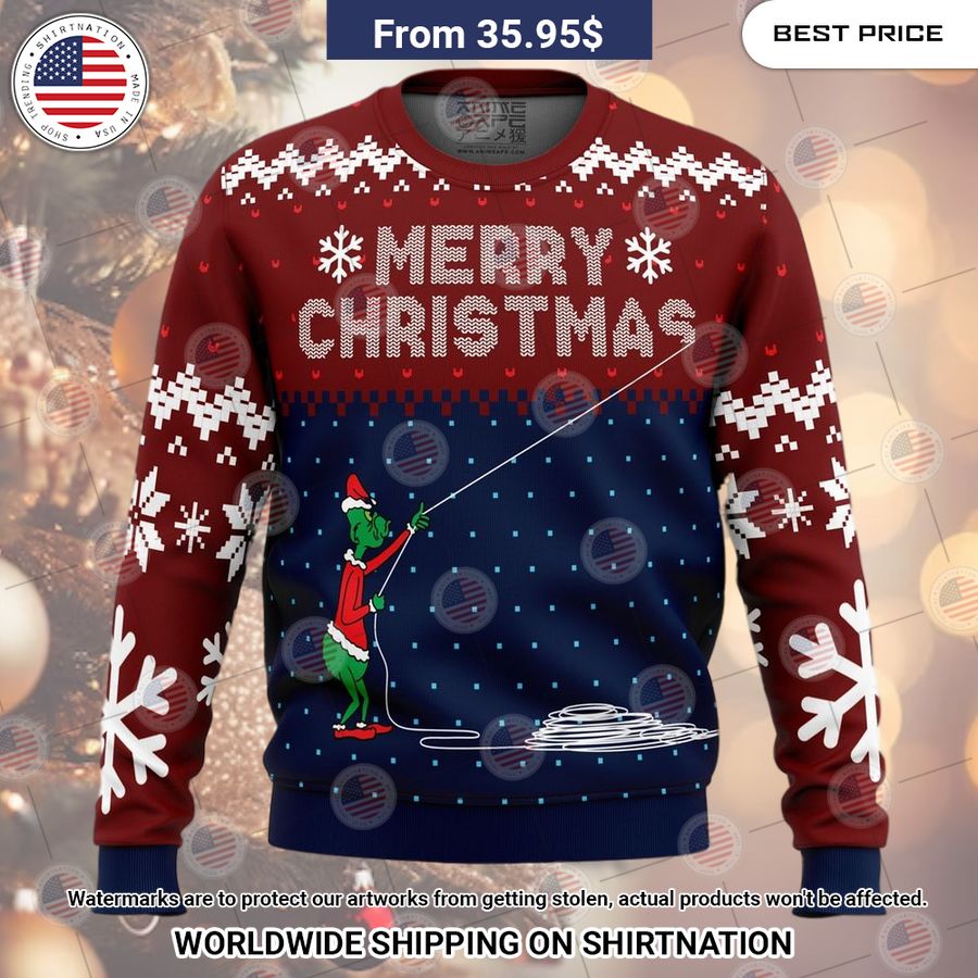 Stealing Christmas Dr. Seuss Grinch Christmas Sweater You look lazy