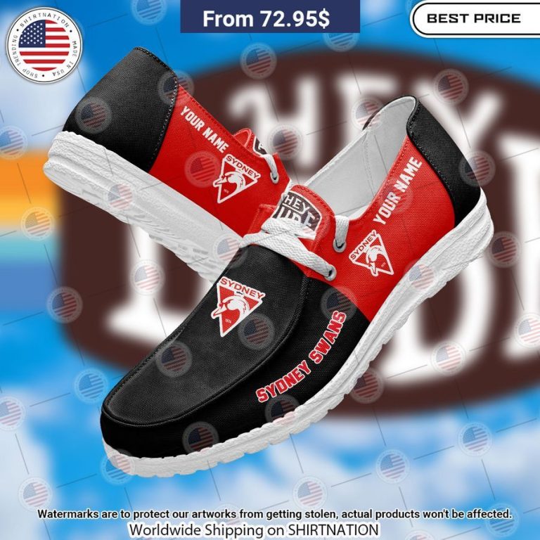 Sydney Swans Custom Hey Dude Shoes Nice shot bro