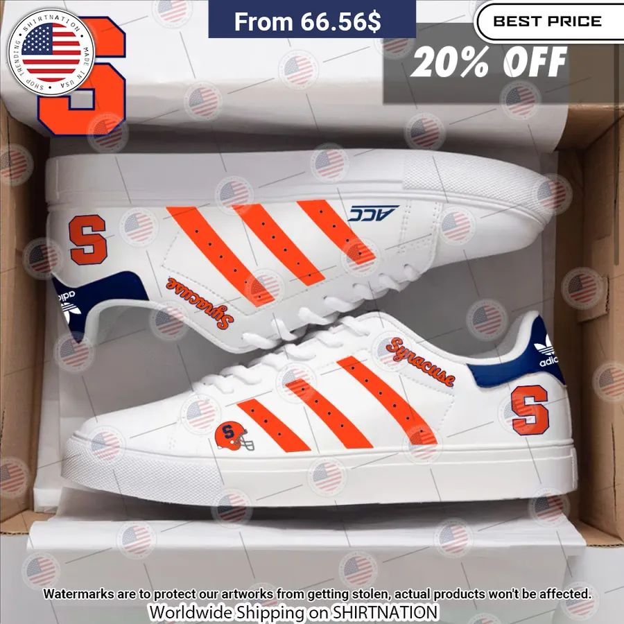 Syracuse Orange Stan Smith Shoes Elegant and sober Pic