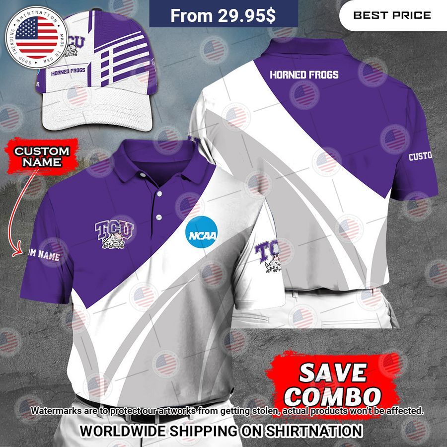 TCU Horned Frogs Custom Polo Shirt Pic of the century
