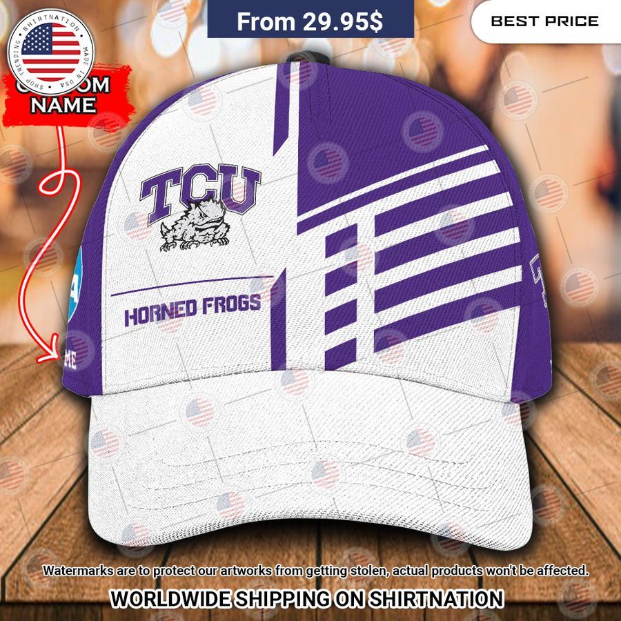 TCU Horned Frogs Custom Polo Shirt Natural and awesome
