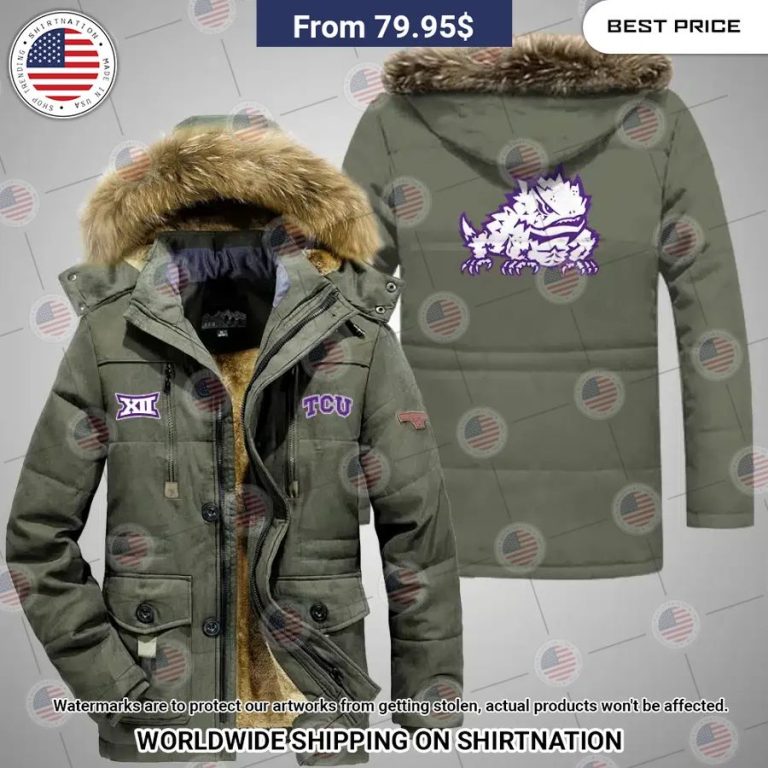 TCU Horned Frogs Parka Jacket Nice shot bro