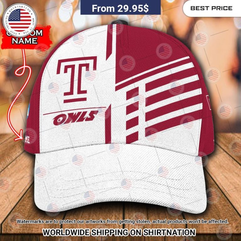 Temple Owls Custom Polo Shirt Generous look