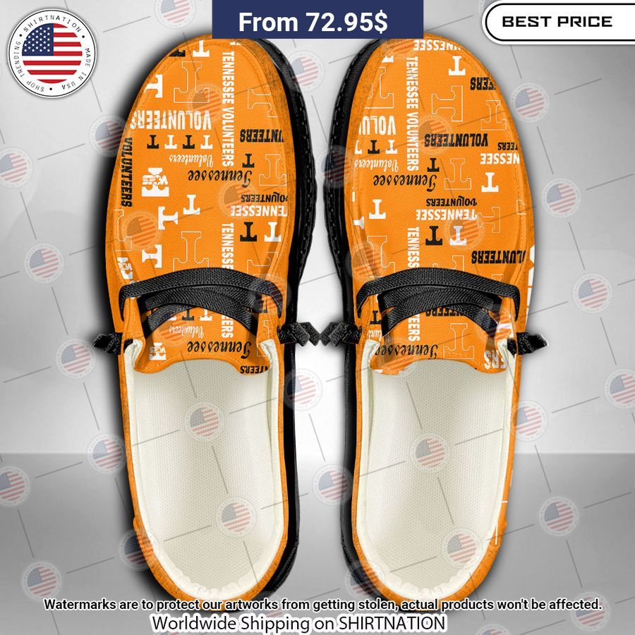 Tennessee Volunteers Custom Hey Dude Shoes Natural and awesome