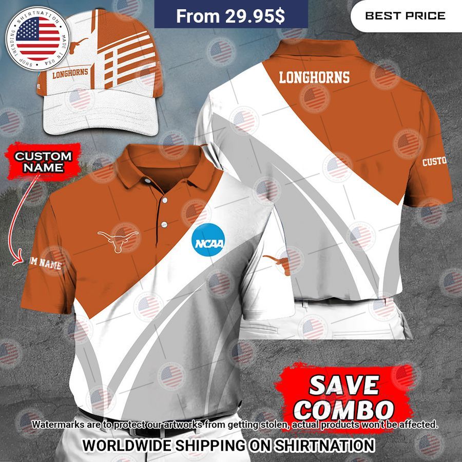 Texas Longhorns Custom Polo Shirt You look lazy