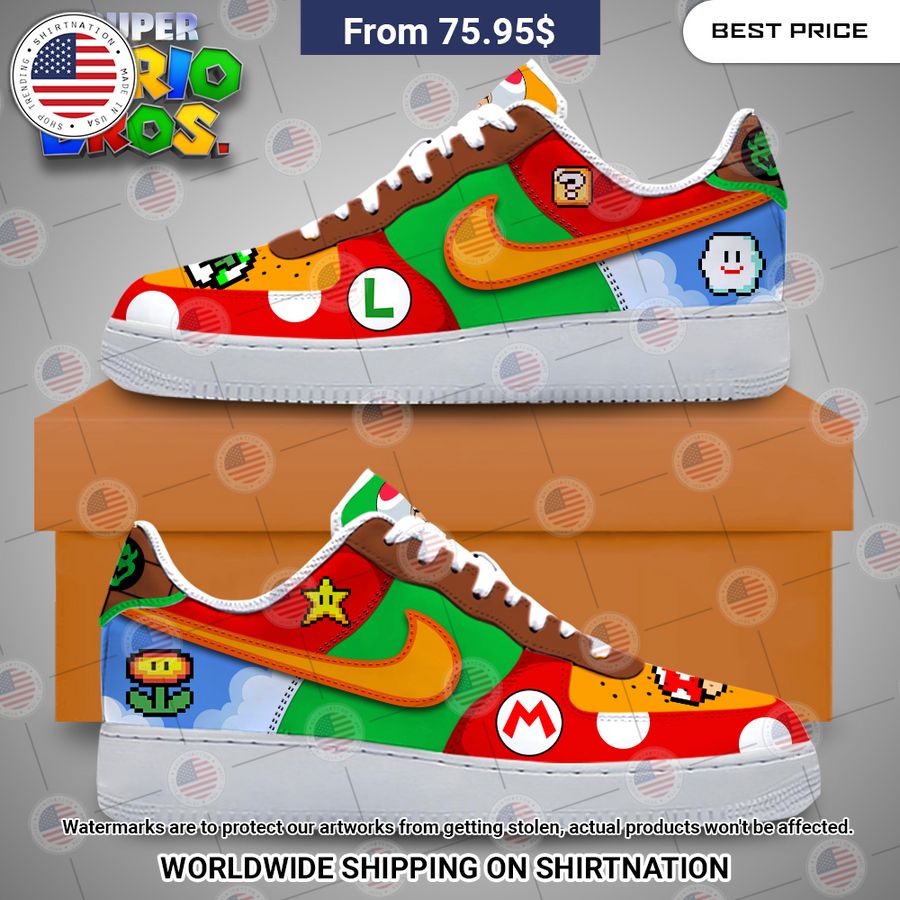 The Super Mario Bros Nike Air Force Sneakers Good click