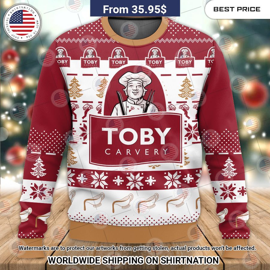 Toby Carvery Christmas Sweater Bless this holy soul, looking so cute