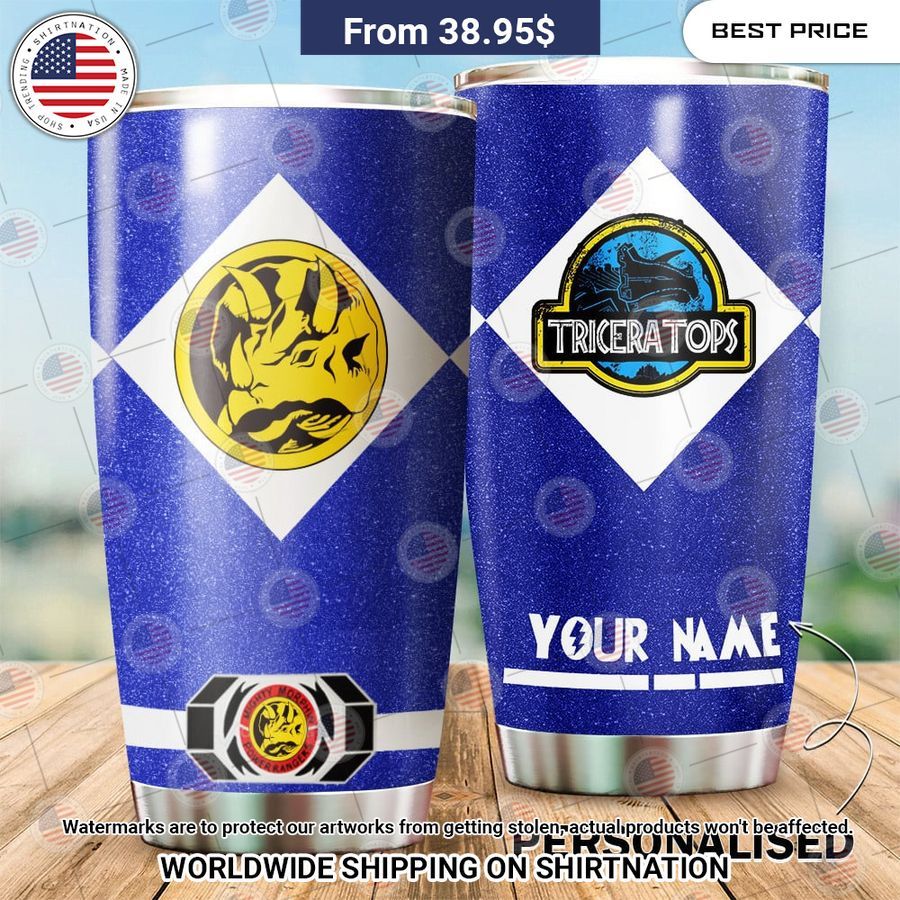 Triceratops Power Rangers Custom Tumbler Royal Pic of yours