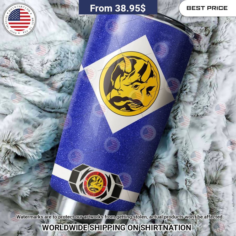 Triceratops Power Rangers Custom Tumbler Eye soothing picture dear