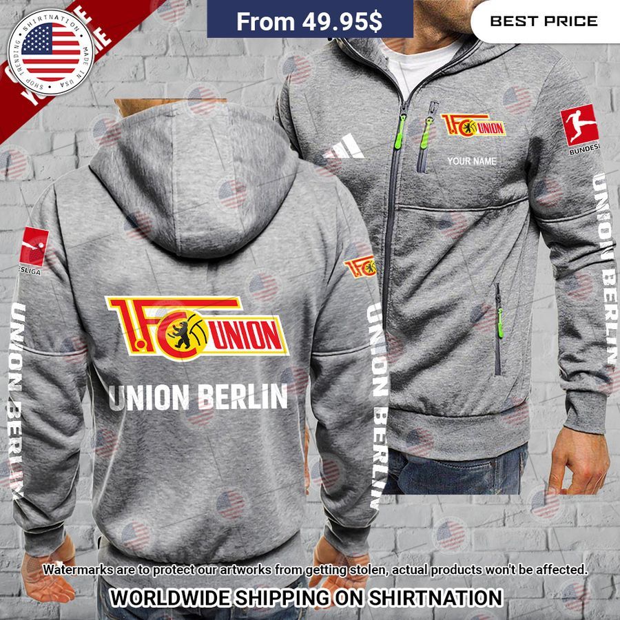 Union Berlin Custom Chest Pocket Hoodie Selfie expert