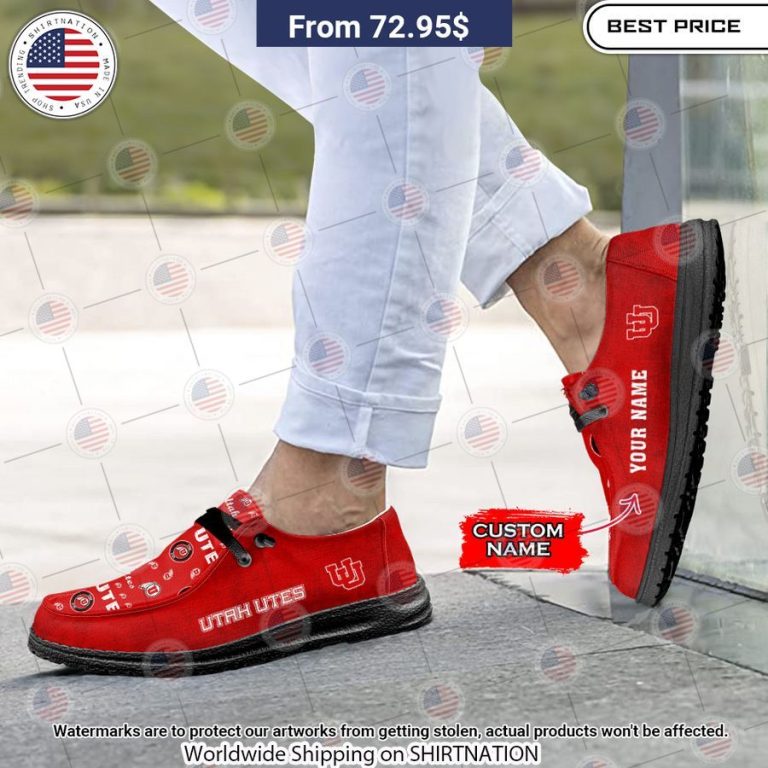 Utah Utes Custom Hey Dude Shoes You look different and cute