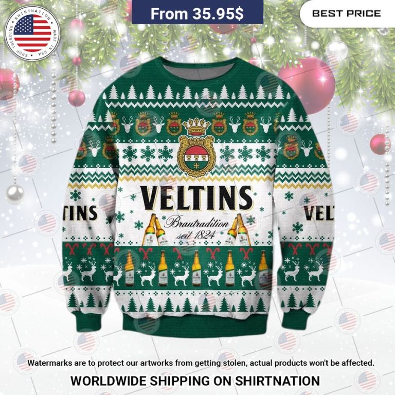 Veltins Ugly Christmas Sweater Such a charming picture.