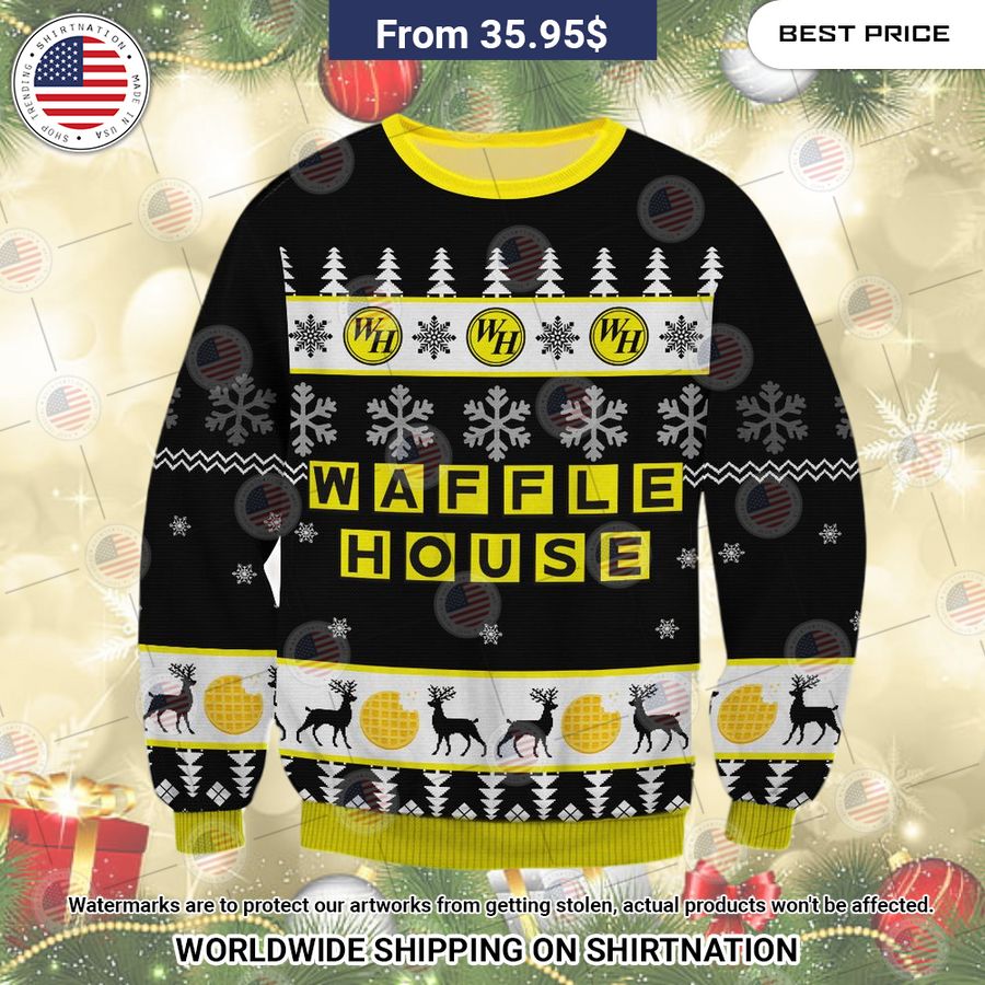 Waffle House Christmas Sweater Great, I liked it