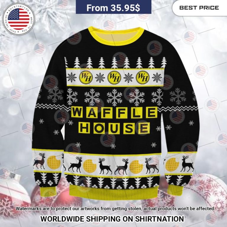 Waffle House Christmas Sweater Coolosm