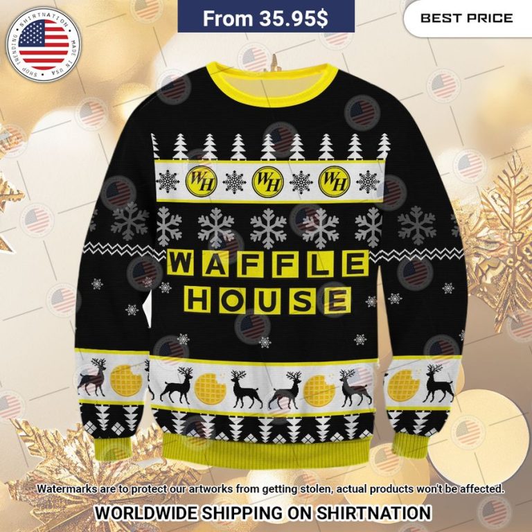 Waffle House Christmas Sweater Good click