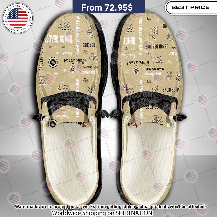 Wake Forest Demon Deacons Custom Hey Dude Shoes You look lazy