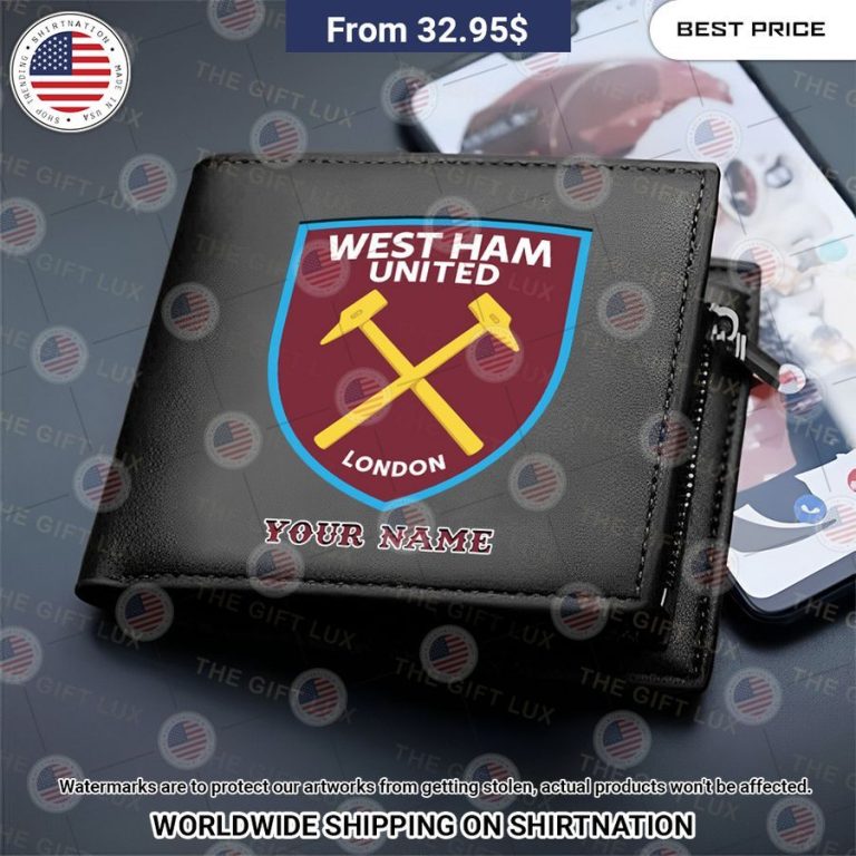 West Ham United Custom Leather Wallet Good click