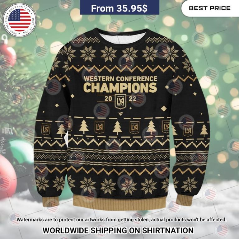 Western Conference Champions Christmas Sweater You look beautiful forever