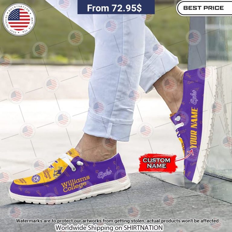 Williams College Custom Hey Dude Shoes Looking so nice