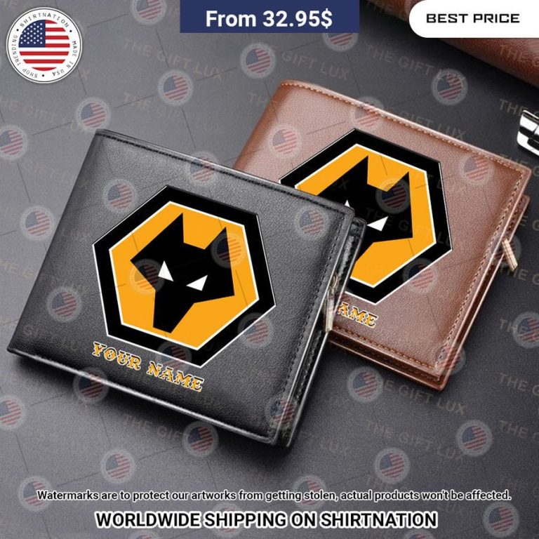 Wolverhampton Wanderers Custom Leather Wallet Super sober