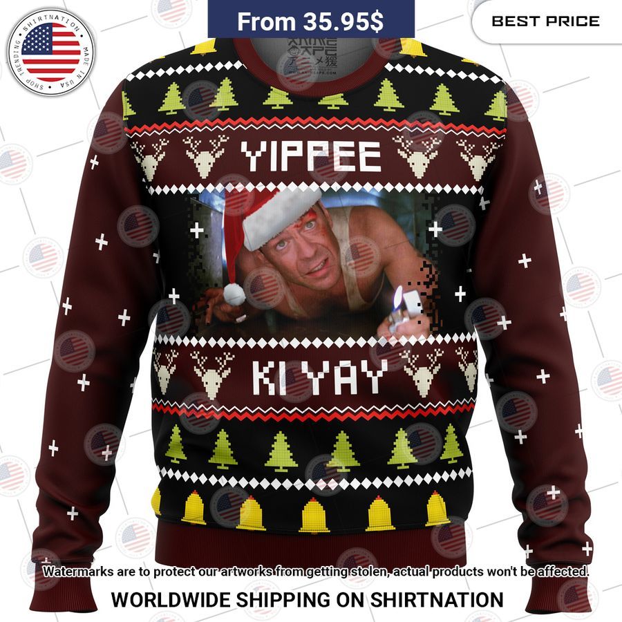 Yippee Ki Yay Dia Hard Christmas Sweater Good click