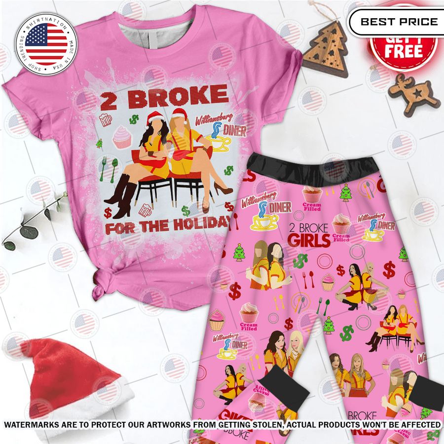 2 broke girls for the holiday christmas pajamas set 1 71.jpg