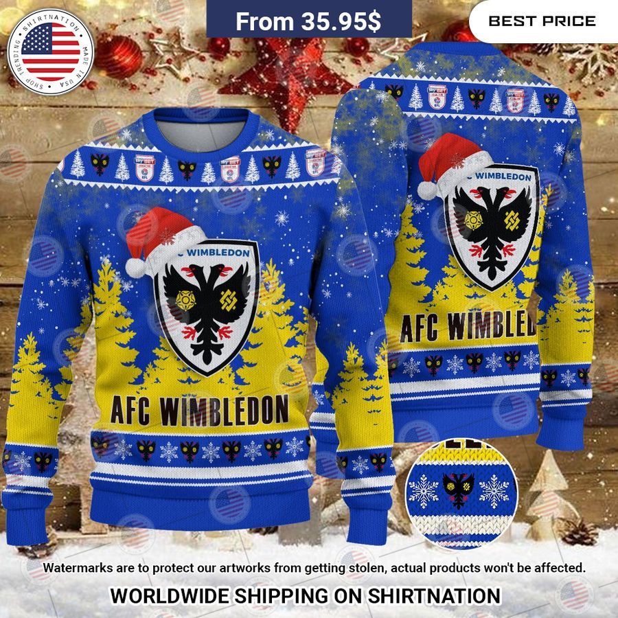 AFC Wimbledon Christmas Sweater It is more than cute