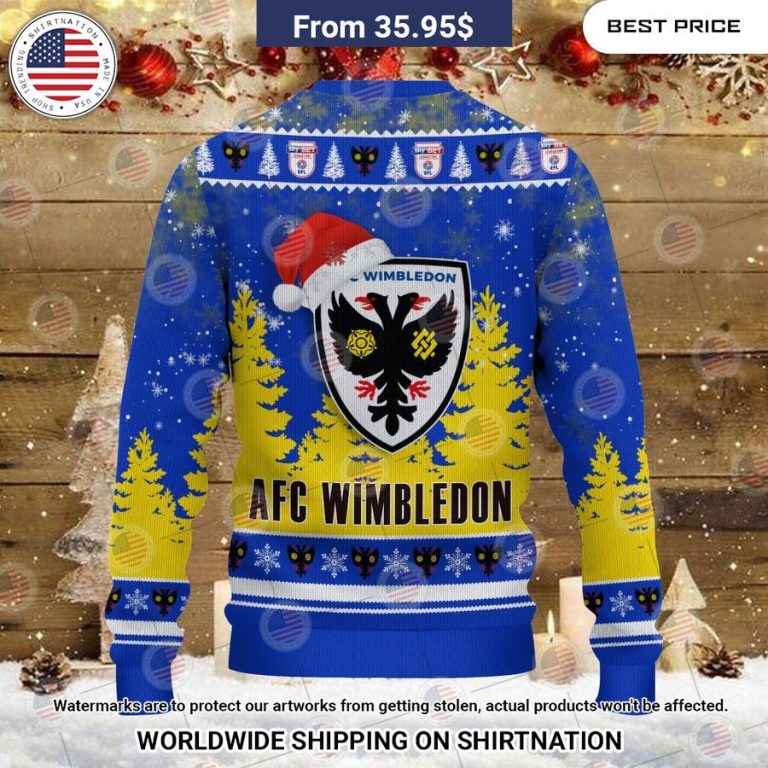 AFC Wimbledon Christmas Sweater Your beauty is irresistible.