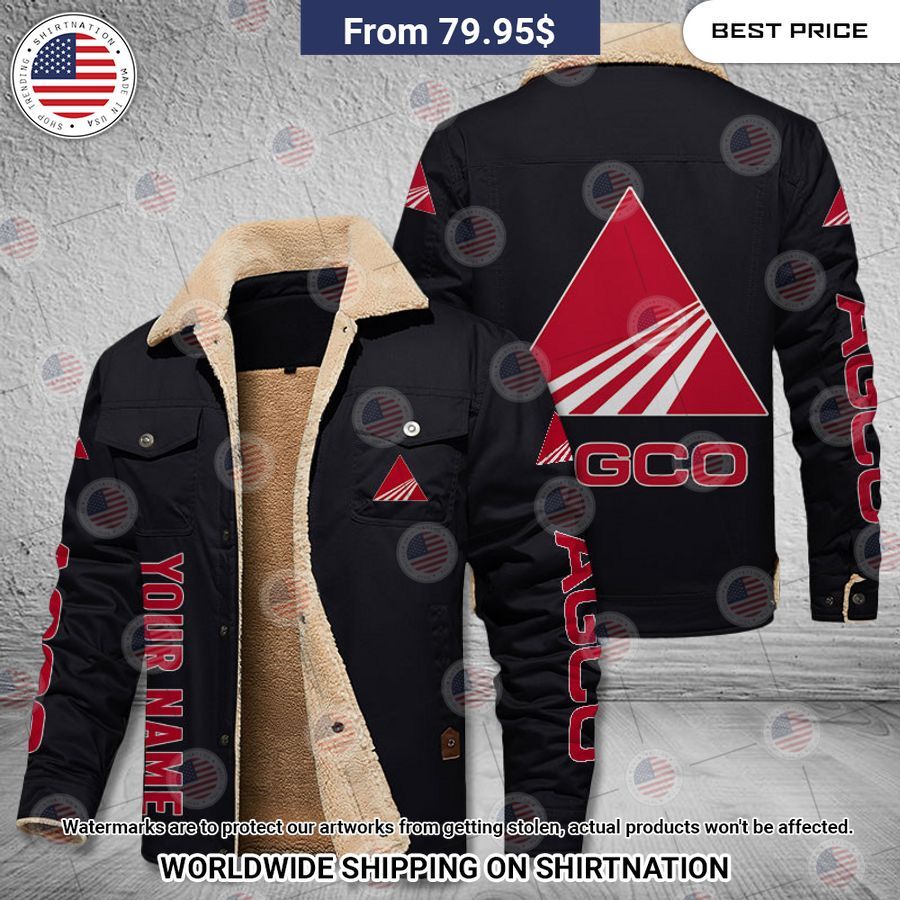 AGCO Allis Custom Name Fleece Leather Jacket You look handsome bro