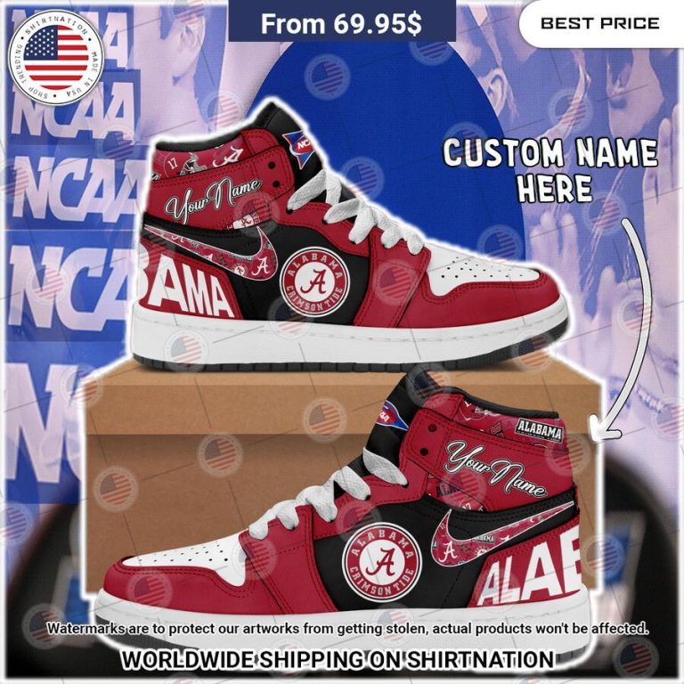 Alabama Crimson Tide Custom Air Jordan 1 You tried editing this time?