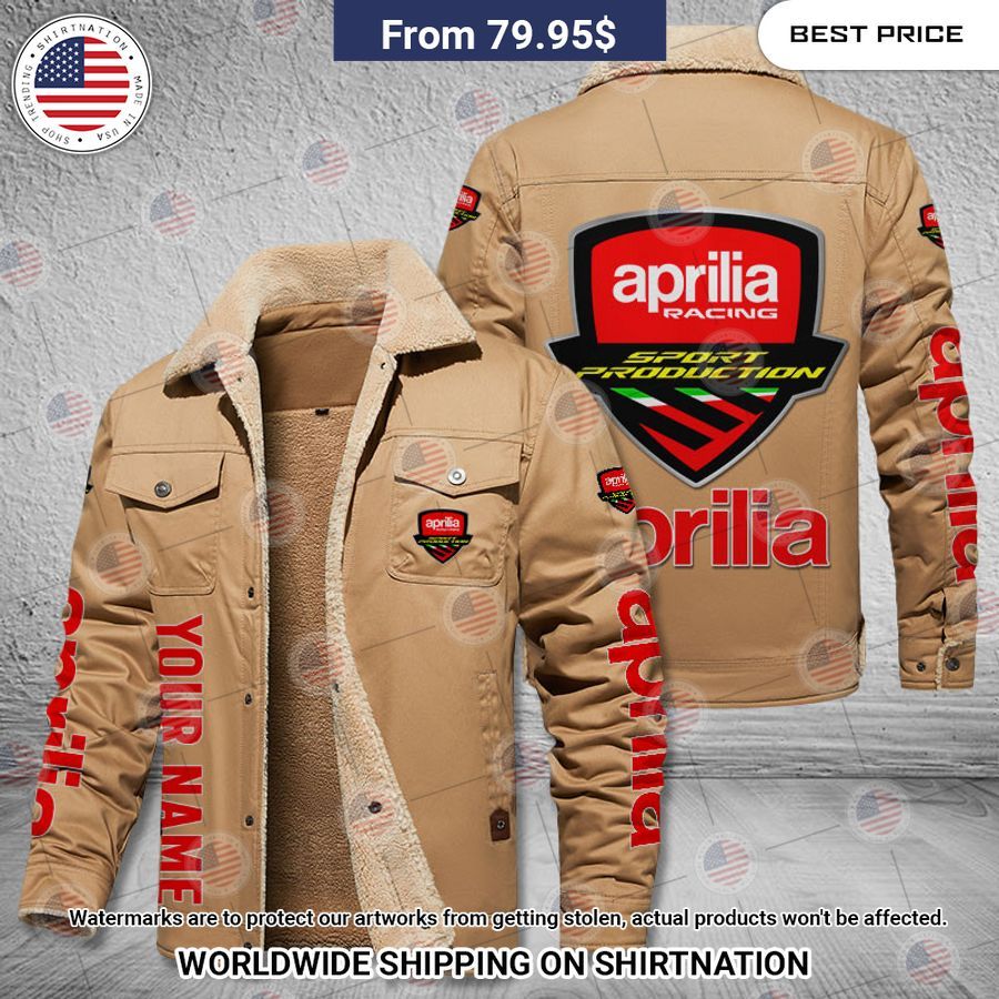 Aprilia Custom Fleece Leather Jacket Wow! What a picture you click