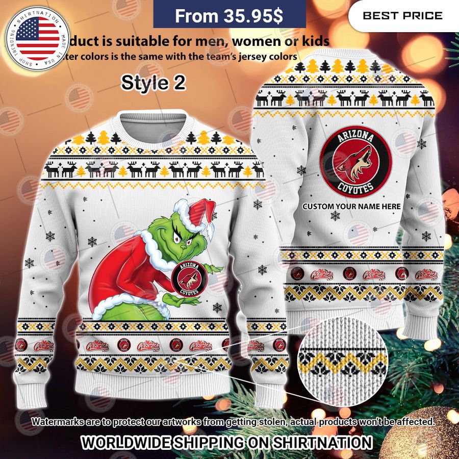 Arizona Coyotes Grinch Sweater You are getting me envious with your look